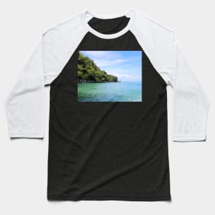 Pier over crystal clear water Baseball T-Shirt